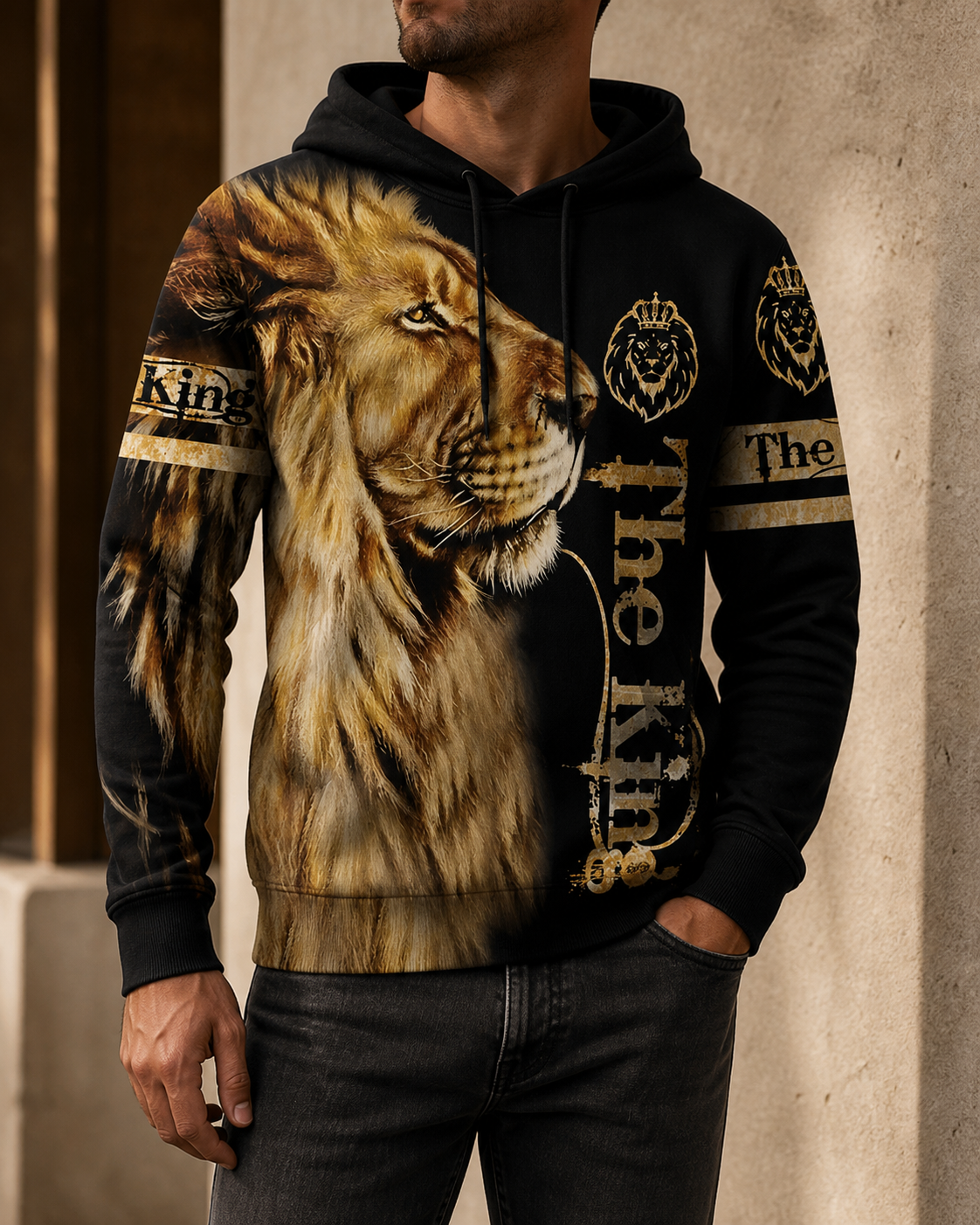 Unique The King Lion Hoodie