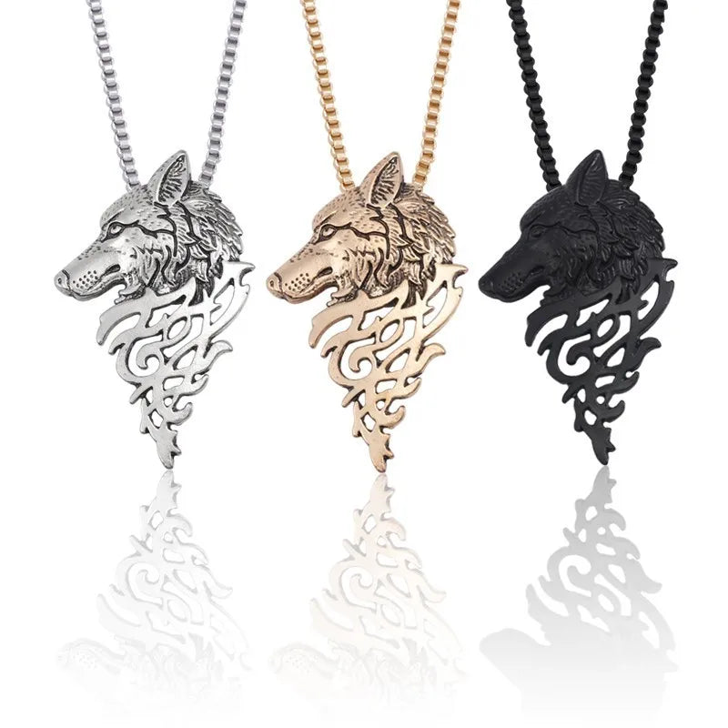 Wolf Head Punk Necklaces