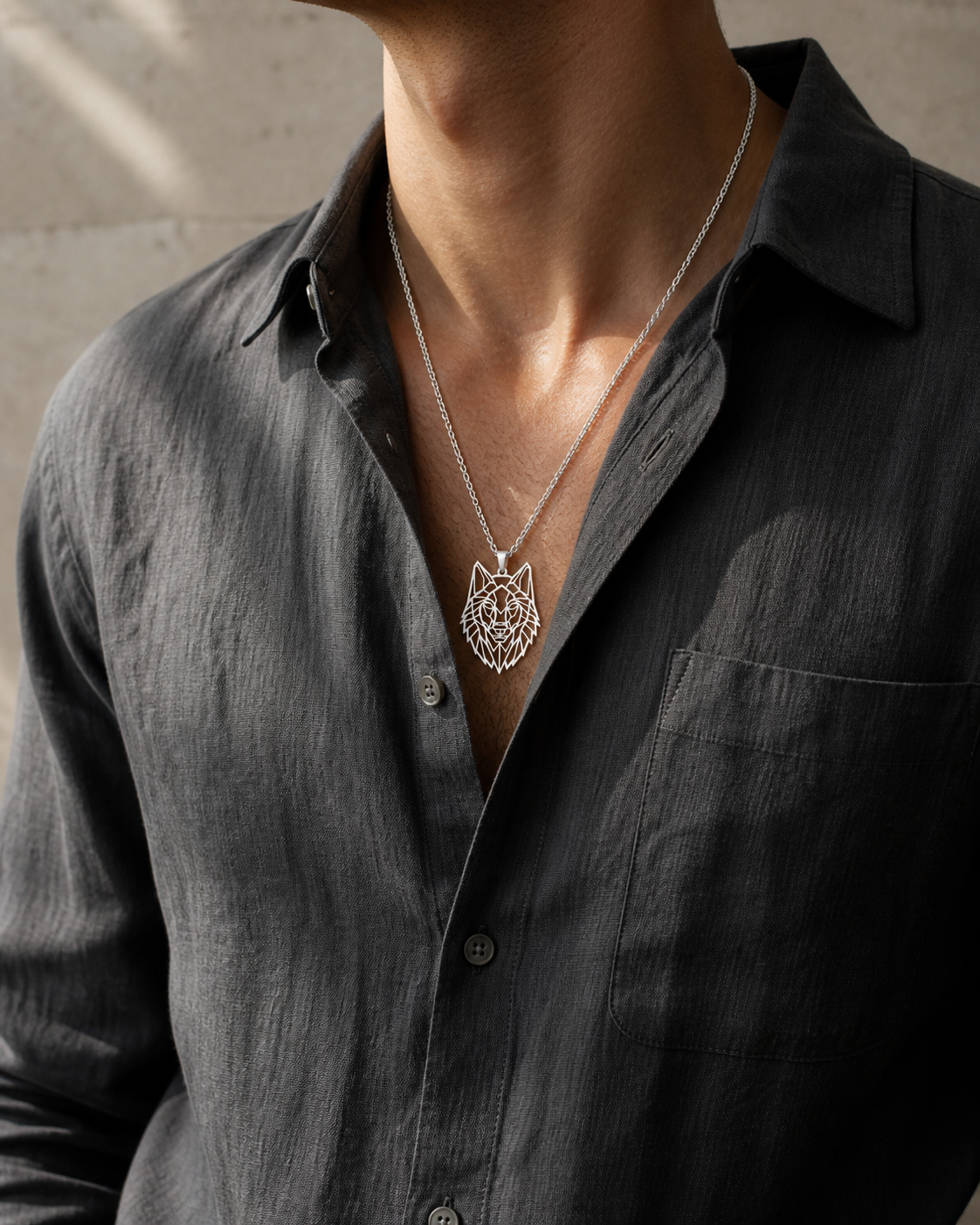 Unique Hollow Wolf Necklaces