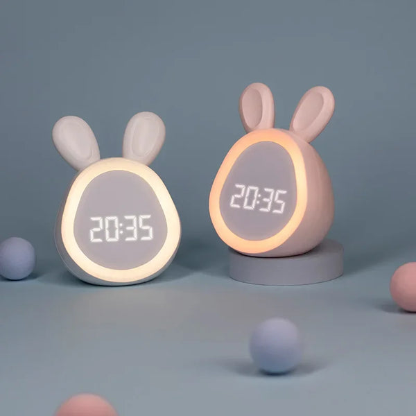 Bunny Alarm Clock with Night Lights