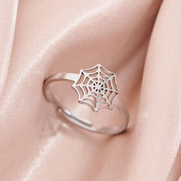 Gothic Spider Web Ring