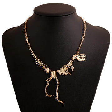 Unique Dinosaur Skeleton Mobile Necklace