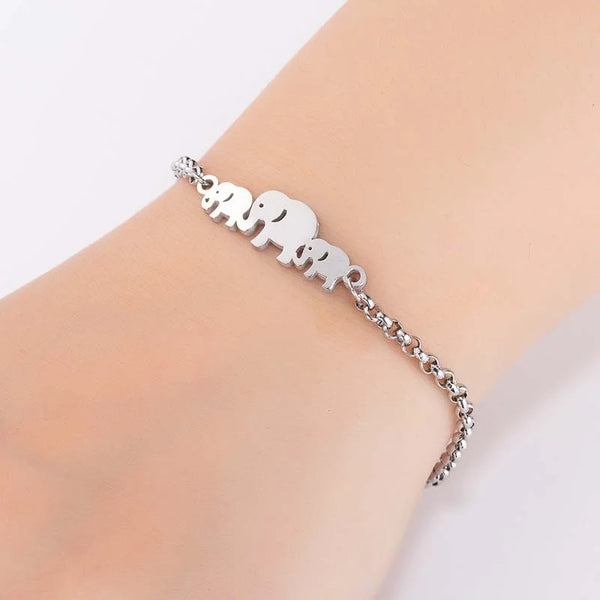 Cute Tripple Elephant Bracelet