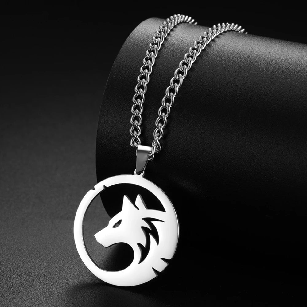 Punk Wolf Stainless Steel Necklace