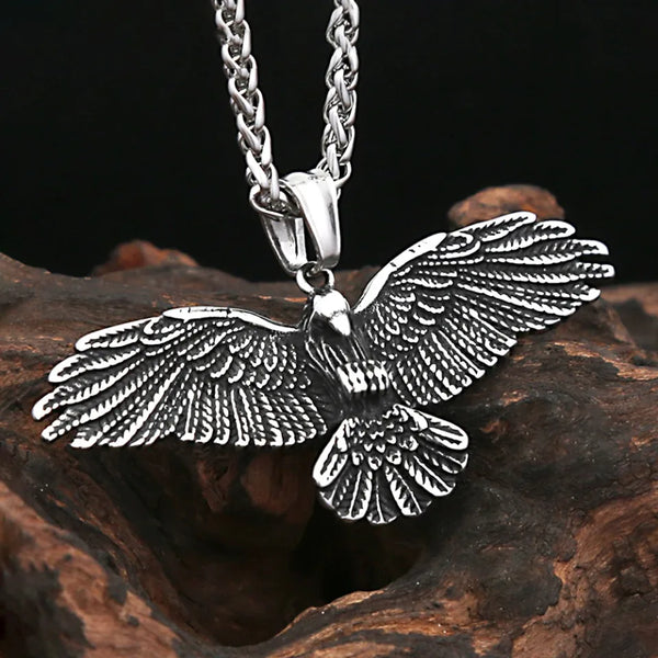 Sensational Stainless Steel Eagle Bird Necklace