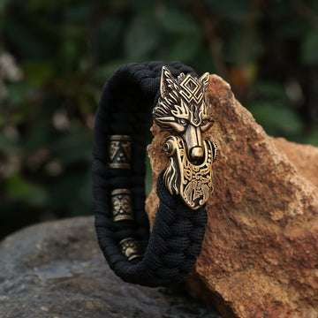 Handmade Rope Wolf Bracelet