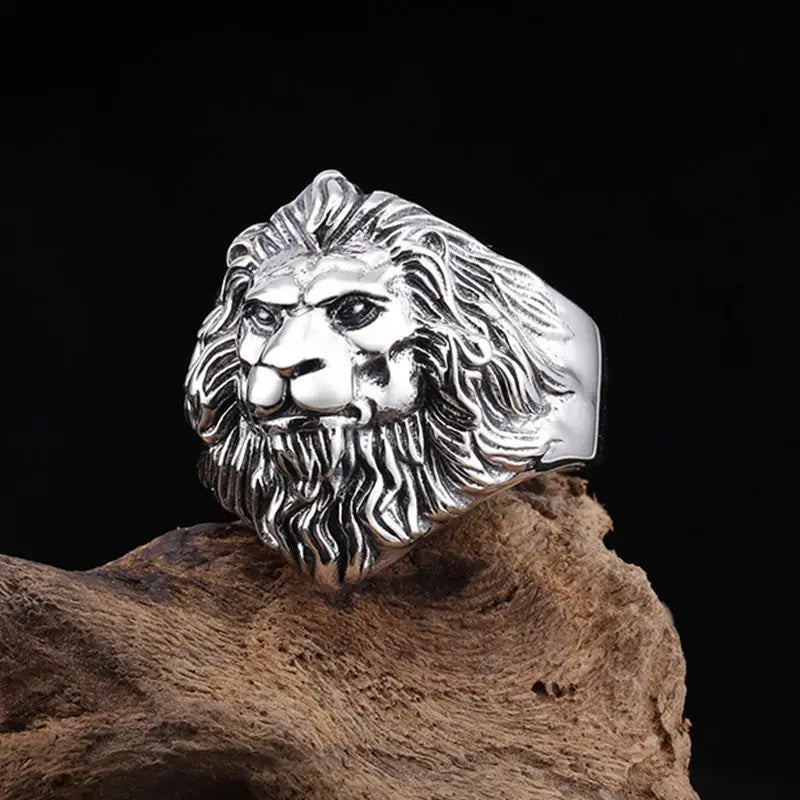 Retro Lion Head Ring