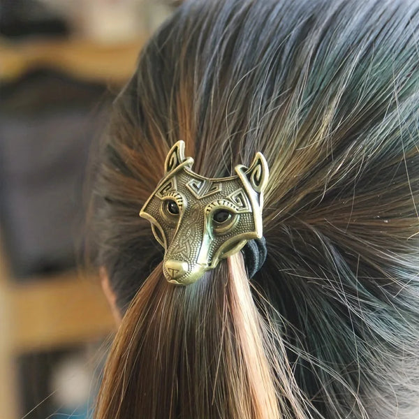 Unique Viking Wolf Head Hair Band