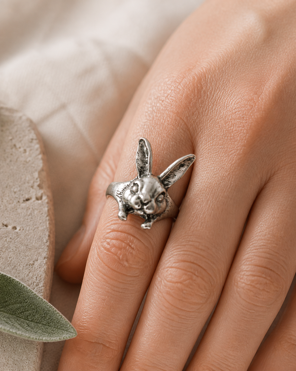 Cute Bunny Knuckles Ring