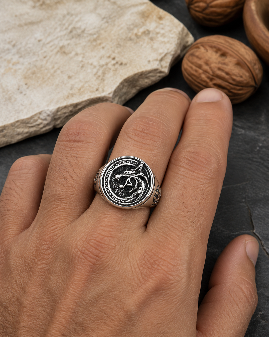 Sensational Viking Wolf Ring