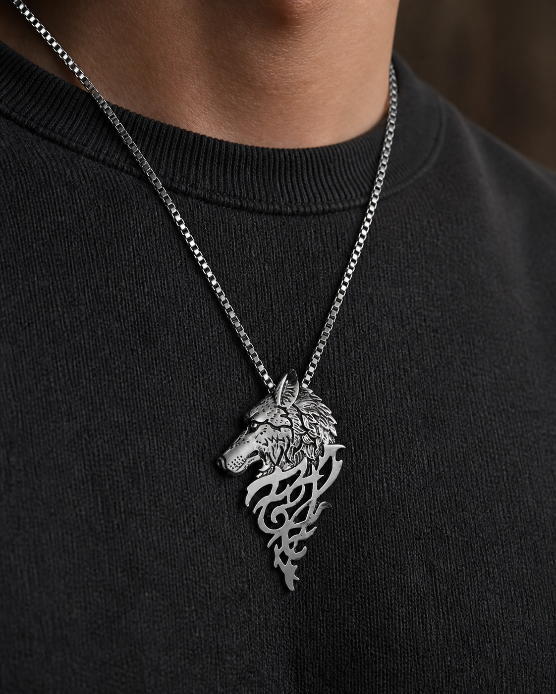 Wolf Head Punk Necklaces