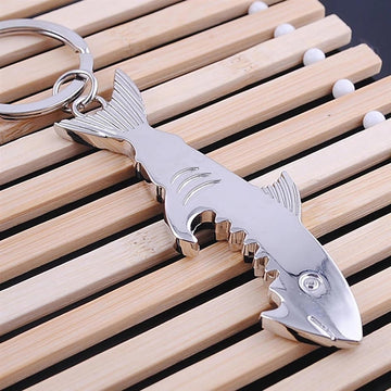 Amazing Creative Shark Bottle Opener Keychain