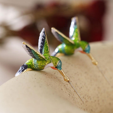 Unique Creative Hummingbird Earrings