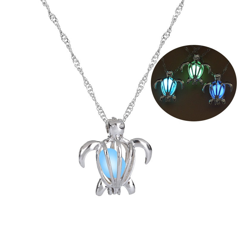 Glow in the deals dark turtle necklace