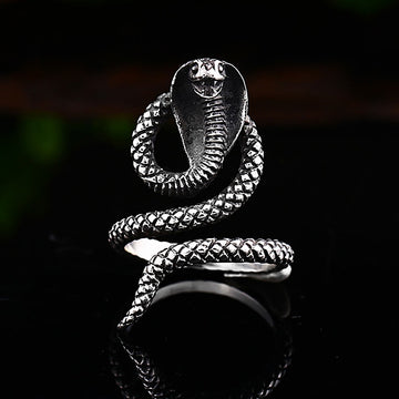 Cobra Snake Stainless Steel Ring