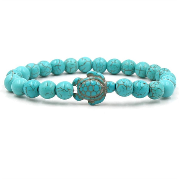 Unique Natural Stone Beads Turtle Bracelets
