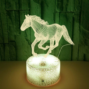 Amazing 3D Multidimensional Horse Lamp