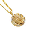 Gorgeous Gold Plated Lion Crystal Necklace - Animals Realm