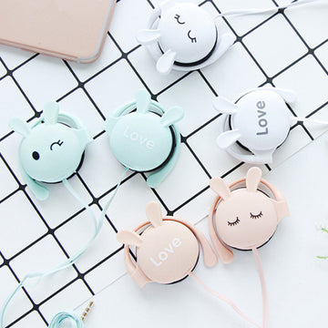 Adorable Bunny Cartoon Headphones