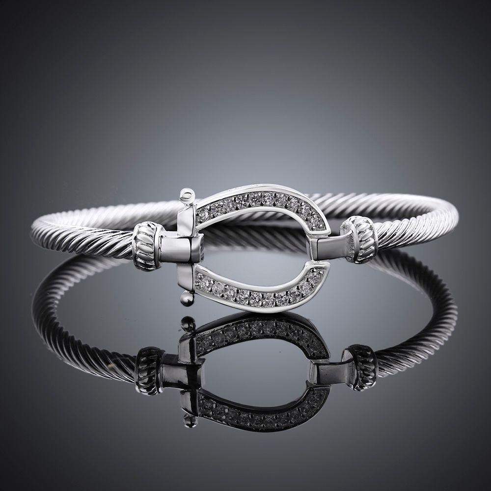 Silver Plated Horseshoe Bracelet - Animals Realm