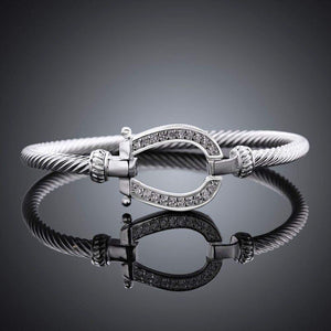 Silver Plated Horseshoe Bracelet - Animals Realm
