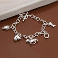 Gorgeous Silver Plated Horse Lover Bracelet - Animals Realm